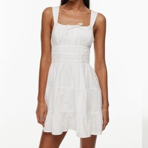 Aritzia White Mini Poplin Dress Size XXS (Great Condition)